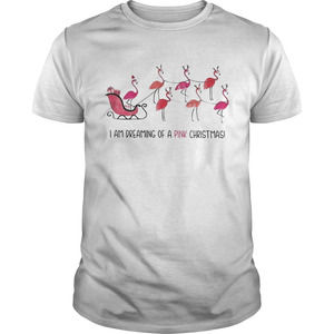 Flamingo I Am Dreaming Of A Christmas Shirt